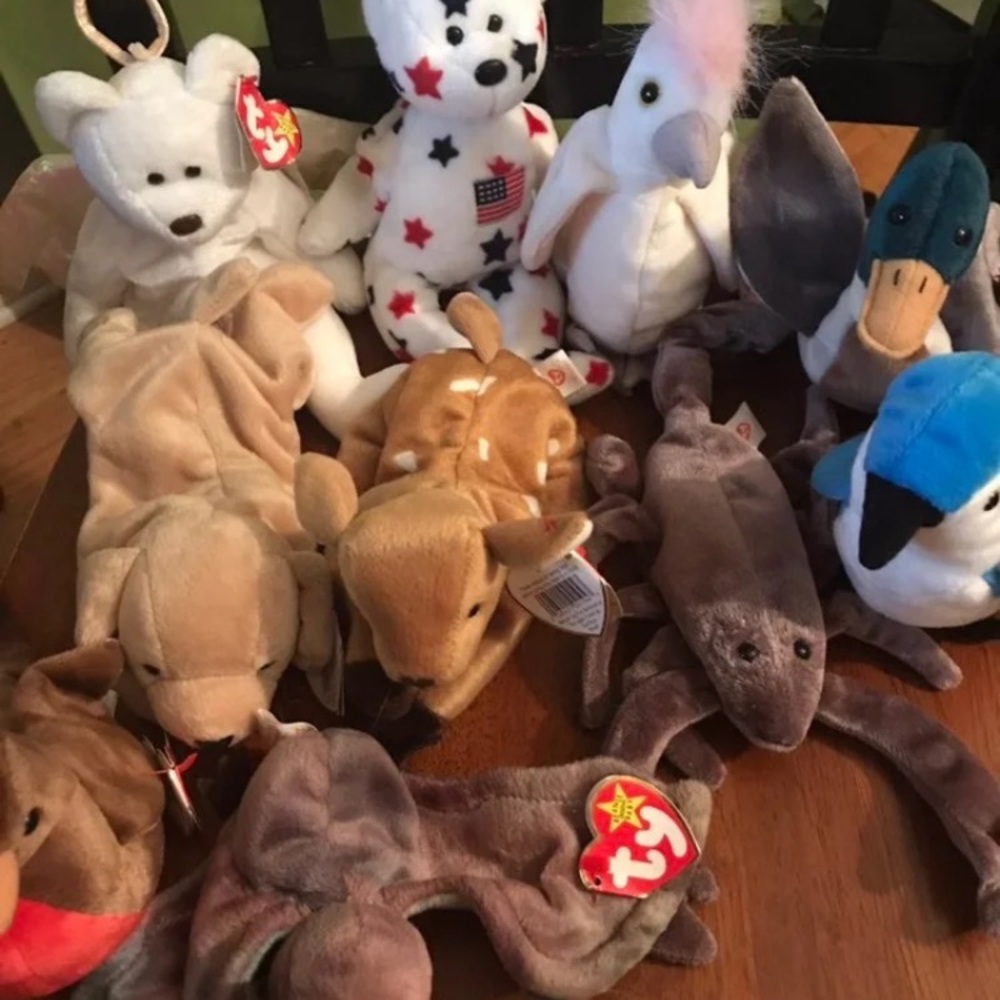 Lot of 10 New Original Beanie Babies 1998